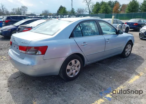 2008 Hyundai Sonata Gls из США, поврежденный, VIN 5NPET46CX8H384115